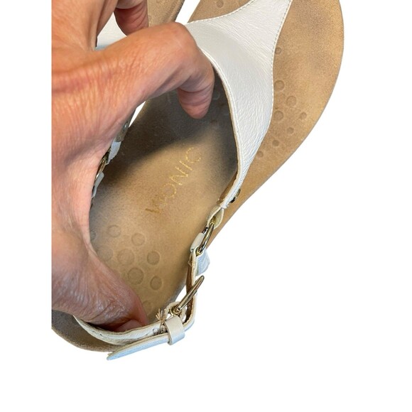 Vionic Kirra Sandals Womens 8.5 White Thong Slingback Adjustable Arch Support - Picture 5 of 12